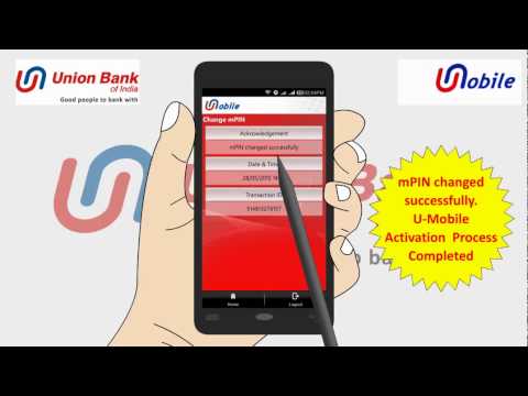 Union Bank of India's U-Mobile Activation Tutorial