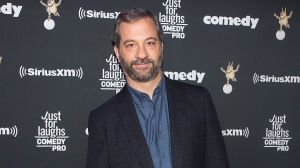 Writer and director Judd Apatow poses as he arrives for the Just for Laughs awards show at the annual comedy festival in ...