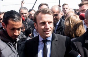 French presidential candidate Emmanuel Macron: His staff say cyber attacks on his campaign have not been successful.