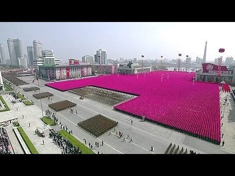 North Korean military parade in Pyongyang. April 15. 2017. Kim Jong un   북한의 군사이드 퍼레이드에 평양 김정은