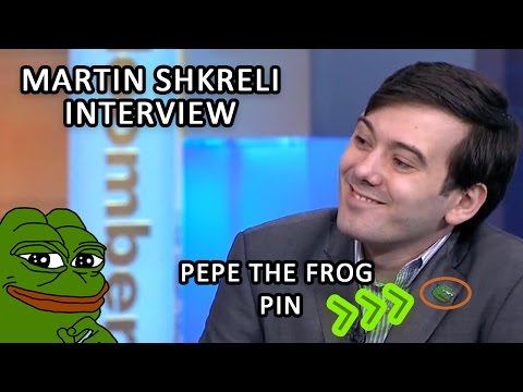 Martin Shkreli Interview (with Pepe the Frog Pin): "Price Increase Has Stuck, Happy With That"