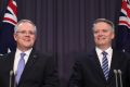 Treasurer Scott Morrison and Finance Minister Mathias Cormann.