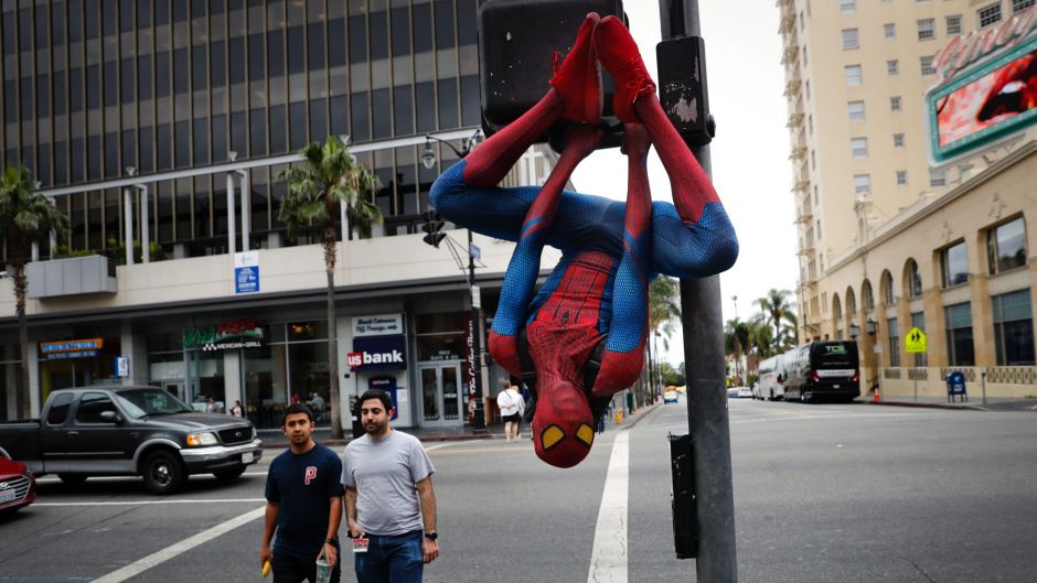 In this Thursday, May 25, 2017 photo, Rashad Rouse, 27, whose dream is getting his star on the Hollywood Walk of Fame, ...