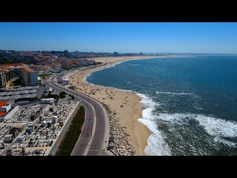 Figueira da Foz and Buarcos aerial view - 4K Ultra HD