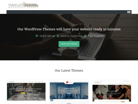 Template Express homepage