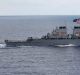 The USS John S McCain destroyer cnducted a fereedom of navigation patrol in disputed waters of the South China Sea on ...