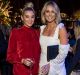 Meet the in-laws: Karl Stefanovic's girlfriend Jasmine Yarbrough (L) and Channel Nine's Sylvia Jeffreys (R), who is ...