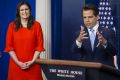 Anthony Scaramucci gives his first press conference as White House director of communications on Friday, flanked by new ...