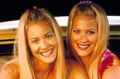 Cynthia and Brittany Daniel as Elizabeth and Jessica Wakefield in the Sweet Valley High TV show. 