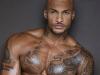 Supplied Editorial Model David McIntosh is heavily tattooed.