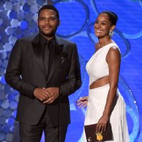 Anthony Anderson and Tracee Ellis Ross at an event for The 68th Primetime Emmy Awards (2016)