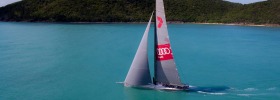 Wild Oats XI sailing off Hamilton Island during the 2016 Audi Hamilton Island Race Week. 