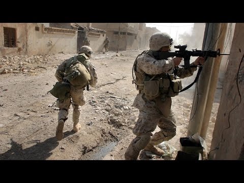 U.S. Marines in Battle of Fallujah - Urban Combat Footage | Iraq War