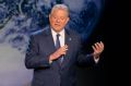 Al Gore giving his updated presentation in An Inconvenient Sequel: Truth To Power.