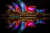 Opera House lit up during the Vivid light festival.