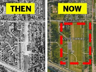 Supplied Love Canal then and now