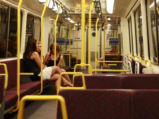 Safety on Brisbane's Trains at Night. Pic Isaac Lawrence