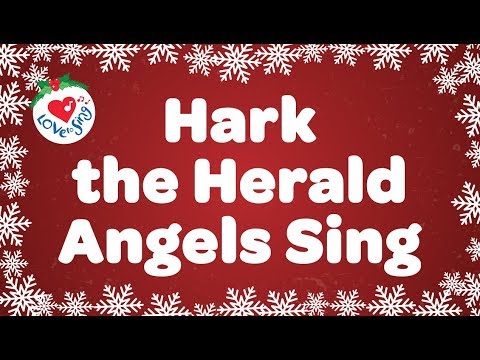 Hark the Herald Angels Sing with Lyrics Christmas Carol Sung by Children's Choir