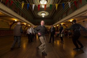 David Morrison, 87, at the LGBTI Elders Dance Club which meets once a month at Fitzroy Town Hall, just as much a social ...