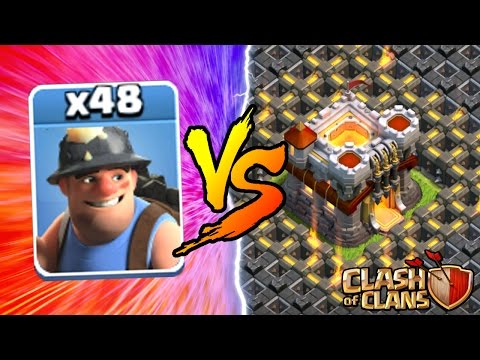 Clash Of Clans | ALL MINERS vs TOWN HALL 11! NEW INSANE GAME PLAY! | MAY 2016 UPDATE!