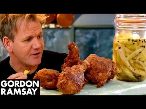 Buttermilk Fried Chicken with Sweet Pickled Celery | Gordon Ramsay