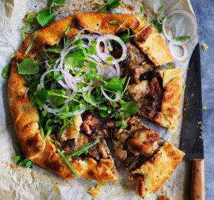 Freestyle: Adam Liaw's free-form chicken and mushroom pie.