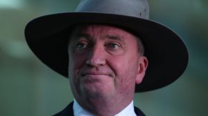 Deputy Prime Minister Barnaby Joyce at Parliament House last month.