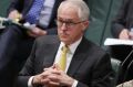 Prime Minister Malcolm Turnbull during question time on Tuesday.