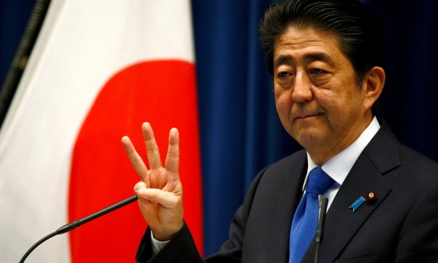 Japan Prime Minister Shinzo Abe had three so-called arrows in his Abenomics reform policy. Reuters/Thomas Peter