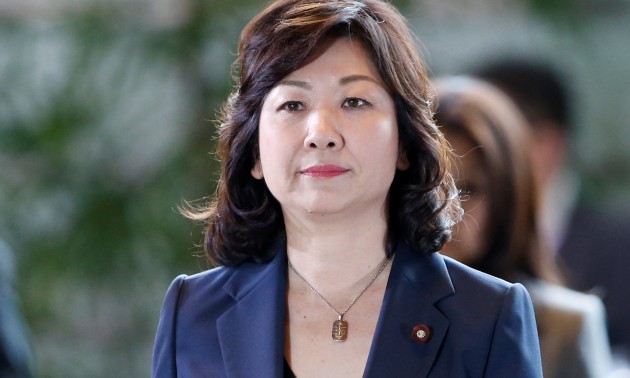 Japan's new Internal Affairs Minister Seiko Noda arrives at Prime Minister Shinzo Abe's official residence in Tokyo, Japan, August 3, 2017. Photo: Reuters / Toru Hanai