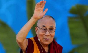 The Dalai Lama spoke at the Tata Institute of Social Sciences on Monday. Photo: Reuters