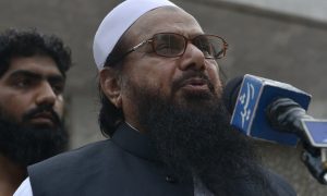 Hafiz Saeed, the mastermind behind 2008 Mumbai terror attacks, has floated a new party with an eye on 2018 elections. Photo/AFP/Files