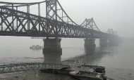 Burnt bridges? This bridge connecting North Korea to the Chinese city of Dandong used to carry shipments of coal. Not now. Photo: Reuters