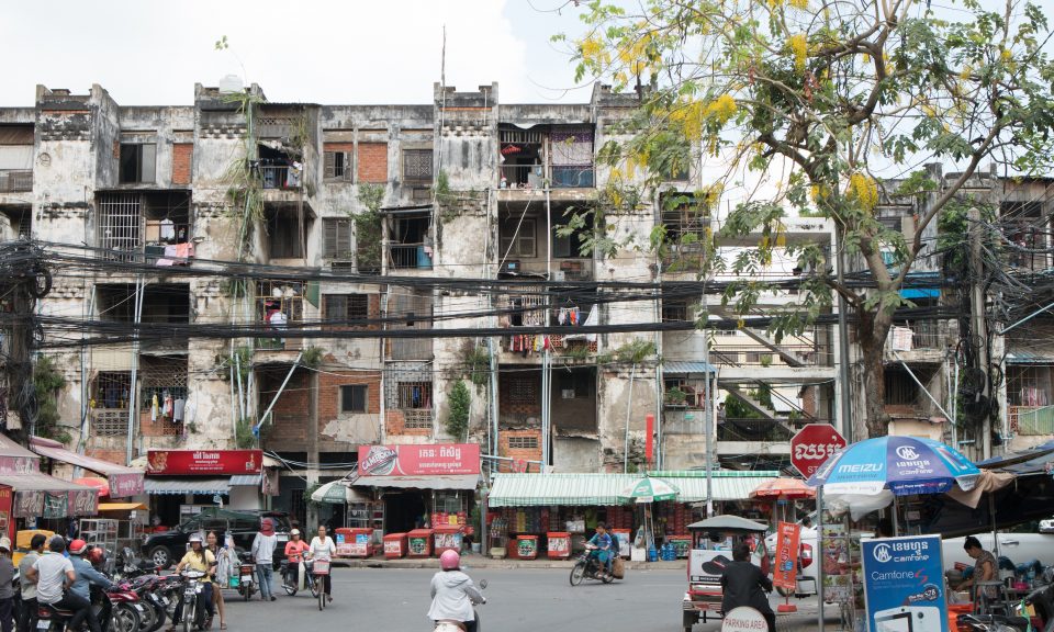 The White Building in Phnom Penh, labeled a slum by the government, is being demolished. Photo: Lim Sokchanlina