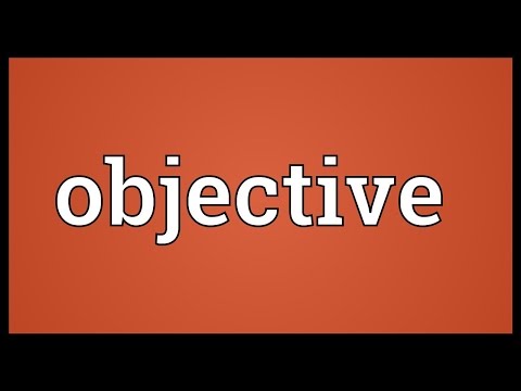 Objective Meaning