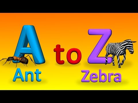 A to Z Alphabets With Spellings For Children | How To Spell Words | 3D Alphabet Songs