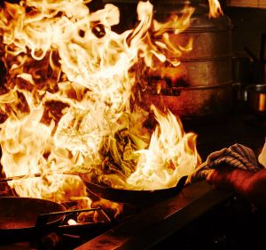 Heat is on: The realities of work in a busy kitchen deter many would-be chefs.