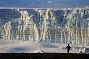 Glaciers at Uhuru Peak.