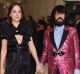 Gucci creative director Alessandro Michele, pictured with Dakota Johnson, said the label's Dapper Dan reference was an ...