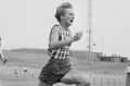 Betty Cuthbert in action during a meeting at the Sydney Sportsground on 7 December 1957.