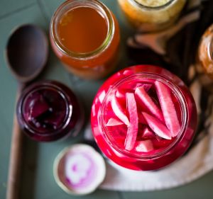 Save jam jars and use them for storage.