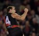 The crowd was on its feet as Jobe Watson kicked the goal.