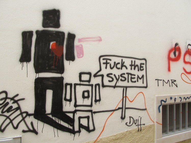 'Fuck the System', Portugal by Erin B. Taylor