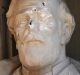 A defaced General Robert E. Lee statue stands at the Duke Chapel in Durham, NC. 