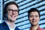 Hugh Stephens (L) and James Alexander who are launching a new $20 million fund and accelerator program aimed at young ...