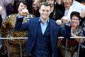 WBO World Welterweight Champion Jeff Horn is honoured in a ticker tape parade in Queen Street Mall, Brisbane, Thursday, ...