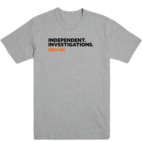 Independent. Investigations. (Black/Orange) Men's Tee