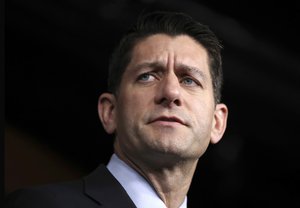 In this Jan. 5, 2017, photo, House Speaker Paul Ryan of Wis. listens during a news conference on Capitol Hill in Washington.