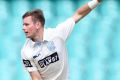 Big break: Leg-spinner Mason Crane in action for NSW, prior to a potential English Ashes call-up.