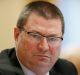 Department of Health Secretary Martin Bowles during a Senate estimates hearing at Parliament House in Canberra.